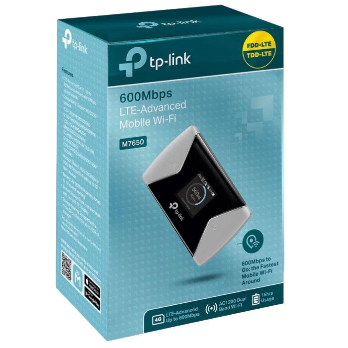 Wi-fi router mobil tp-link m7650, negru 4