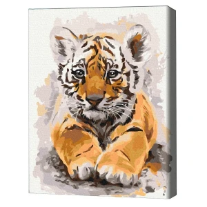 Pictură pe numere 30*40 сm (fără cutie) – tigrul drăgălaș