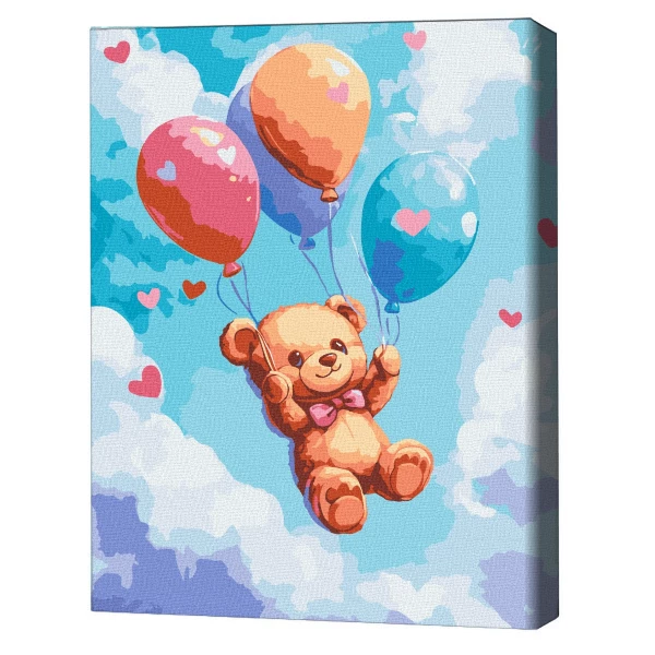 Pictură pe numere 30*40 сm (fără cutie) – bilele vesele 2
