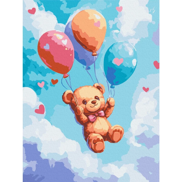 Pictură pe numere 30*40 сm (fără cutie) – bilele vesele 4