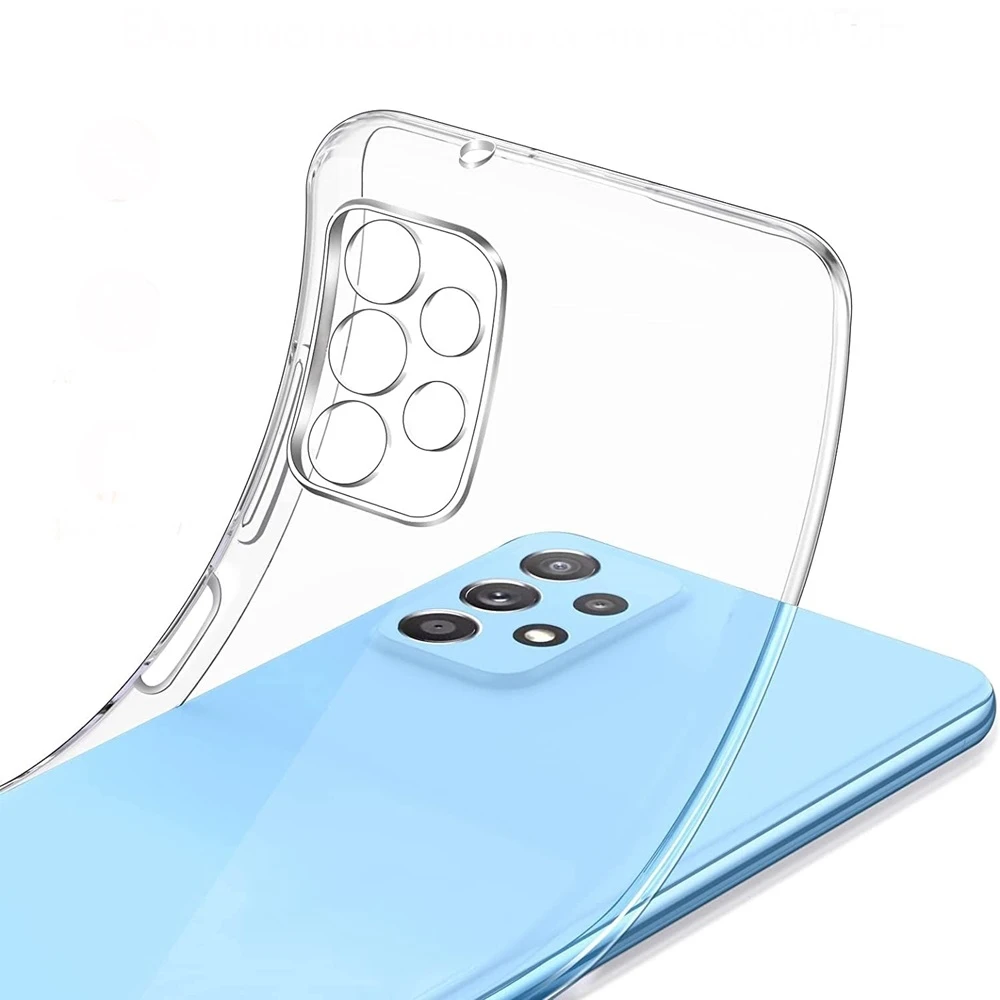 Helmet case tpu soft samsung a23, clear 2