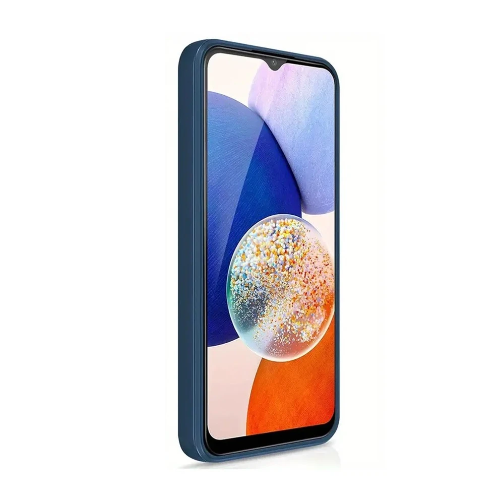 Helmet case liquid silicone samsung a05s, blue 3