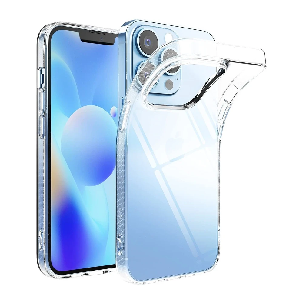 Helmet case tpu soft iphone 13 pro, clear 2