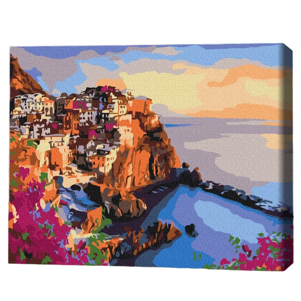 Pictură pe numere 30*40 сm (fără cutie) – culorile strălucitoare ale siciliei 2