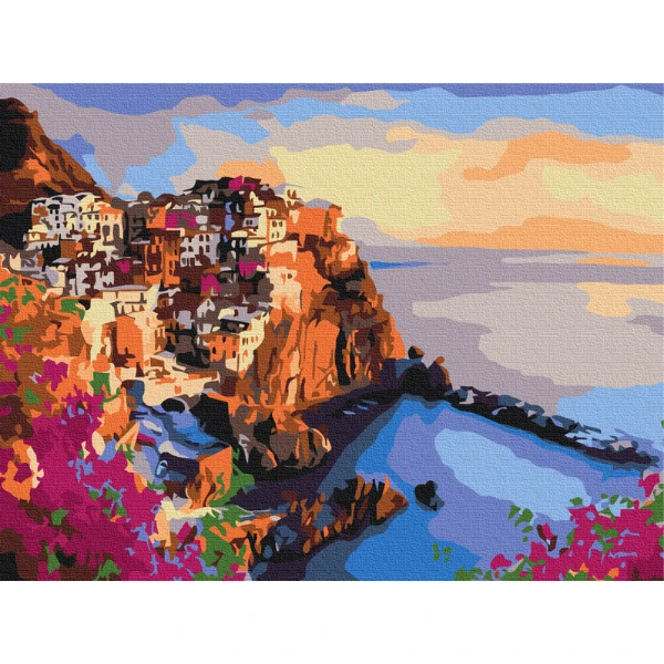 Картина по номерам 30*40 см (без упаковки) - яркие краски сицилии 3