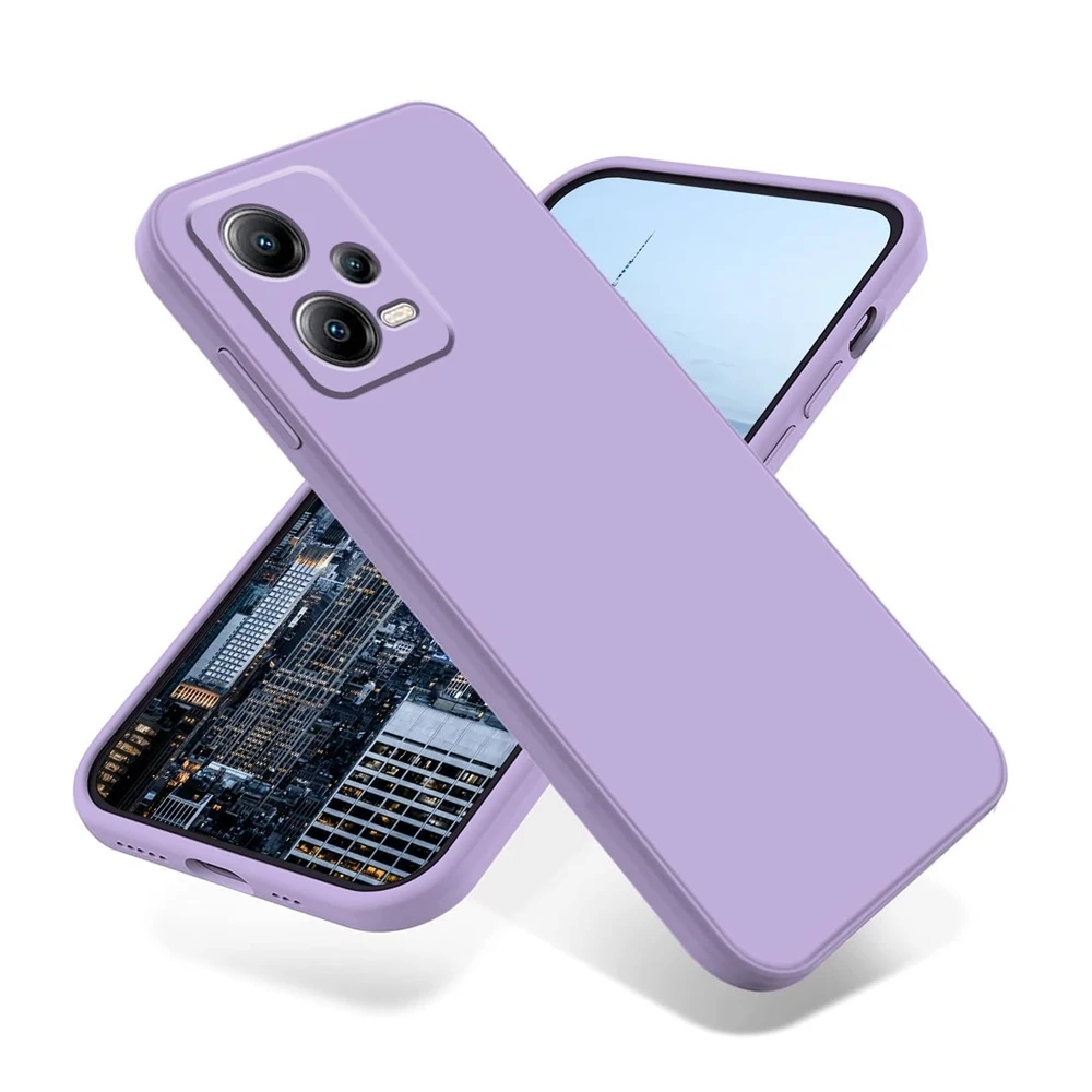 Helmet case liquid silicone redmi note 12 pro 5g, purple 2