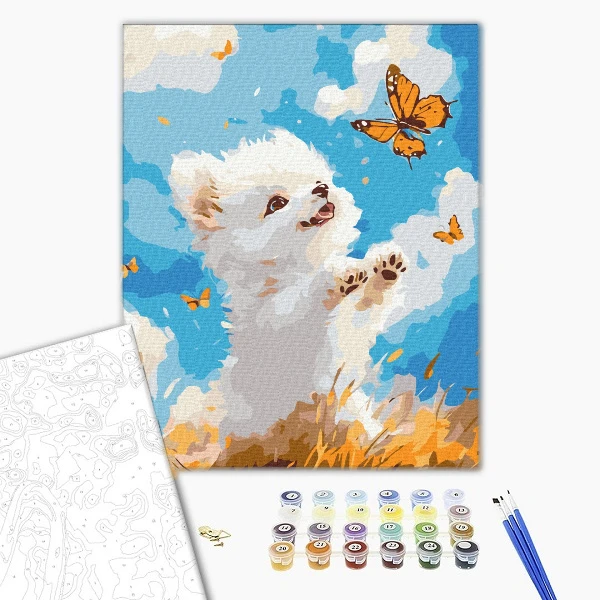 Картина по номерам 30*40 см (без упаковки) -  игра в кватч 2