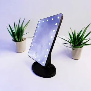 ЗЕРКАЛО ДЛЯ МАКИЯЖА С ПОДСВЕТКОЙ LED (ЧЕРНЫЙ)