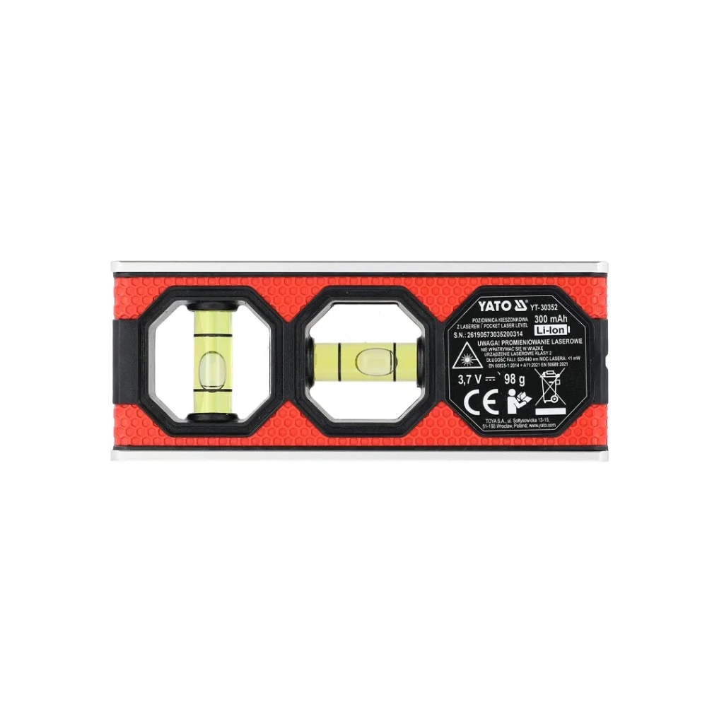 Nivelă magnetică cu laser roșu 20 m 3.7 v yato 2
