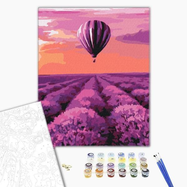 Pictură pe numere 30*40 сm (fără cutie) – un balon cu aer cald în provence 2