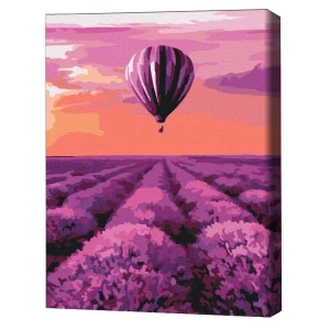 Pictură pe numere 30*40 сm (fără cutie) – un balon cu aer cald în provence