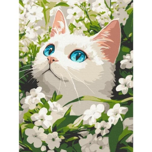 Картина по номерам 30*40 см (без упаковки) -  весенний котёнок Thumbnail 4