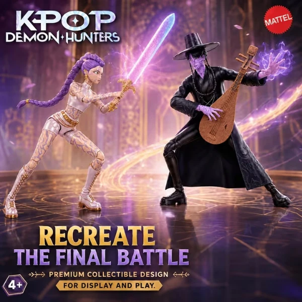 Набор фигурок k-pop охотники на демонов «руми и джину: финальная битва», 2 шт. 7