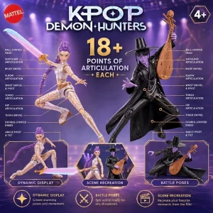 Набор фигурок k-pop охотники на демонов «руми и джину: финальная битва», 2 шт. Thumbnail 9