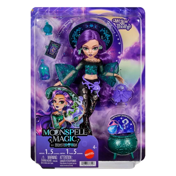 Set de joacă monster high moonspell magic „willow thorne” cu accesorii 3
