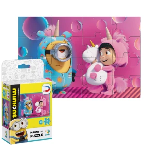 Puzzle magnetic &quot;Unicorni&quot;, seria Minions, 16 elem.