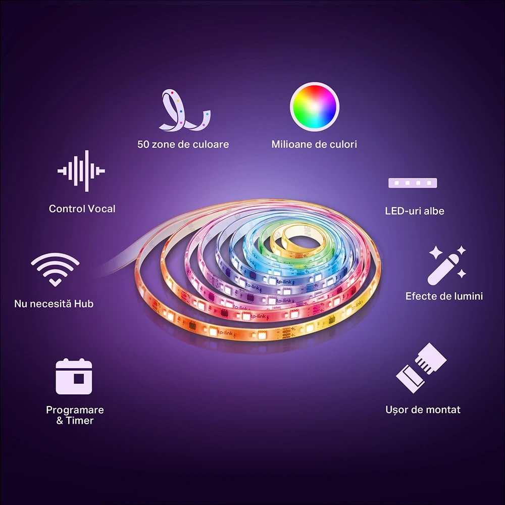 Bandă cu led-uri tp-link tapo l930-5, multicolor 7