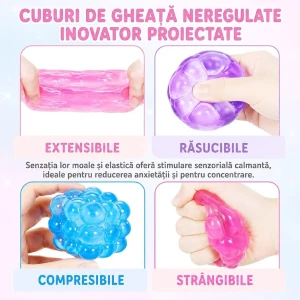 Антистресс-куб "needoh: magic bubble cube", 5×5×5 см, фиолетовый Thumbnail 6