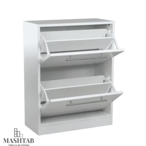 Pantofar soria cu 2 sertare alb - 640*290*830mm