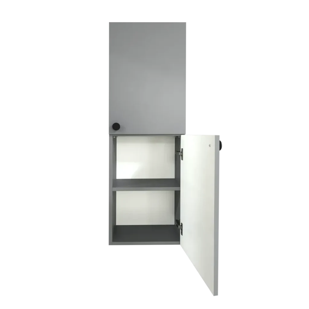 Dulap baie suspendat vertical lerida gri- alb 2 uși - 400mm*1200mm 4
