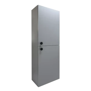 Dulap baie suspendat vertical lerida gri- alb 2 uși - 400mm*1200mm