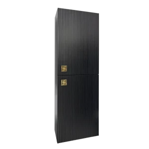 Dulap baie suspendat vertical toledo negru 2 uși - 400mm*1200mm