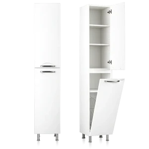 Dulap baie vertical delfin alb cu cos - 450mm*1900mm