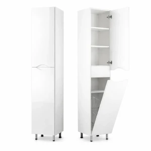Dulap baie vertical print alb cu cos - 450mm*1900mm