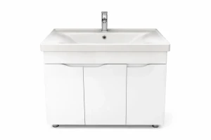 Dulap baie print alb (sava) cu 3 uși - 1000mm