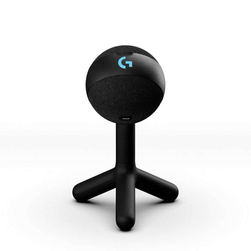 Microfon gaming logitech yeti orb rgb, usb, alb 2