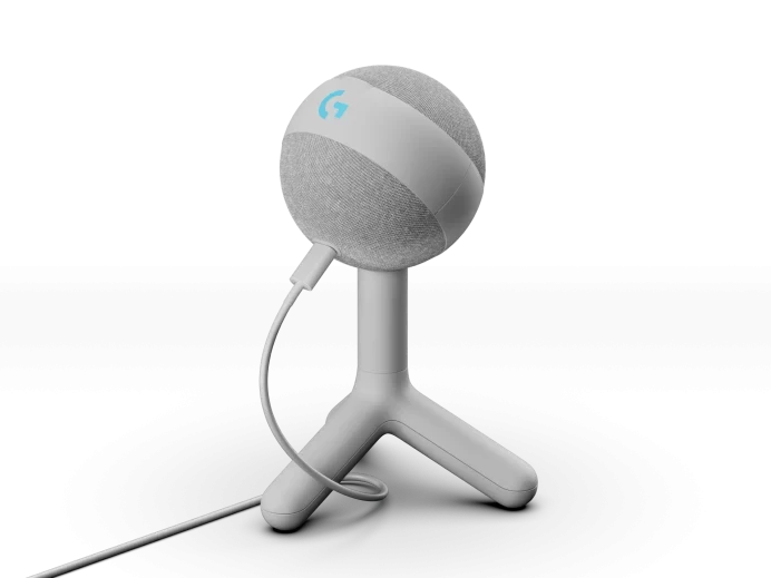 Microfon gaming logitech yeti orb rgb, usb, alb 11