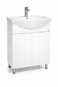 Dulap baie print alb (basic) cu 2 uși - 650mm