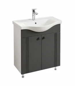 Dulap baie palma antracit- mat (basic) cu 2 uși - 650mm
