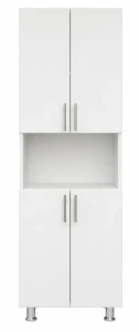 Dulap cu 4 uși și nișă alb - 600*340*1900mm