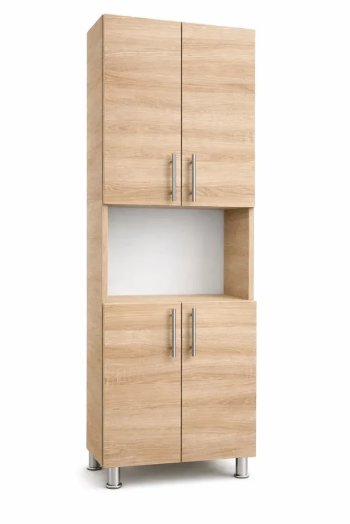 Dulap cu 4 uși și nișă sonoma - 600*340*1900mm 2