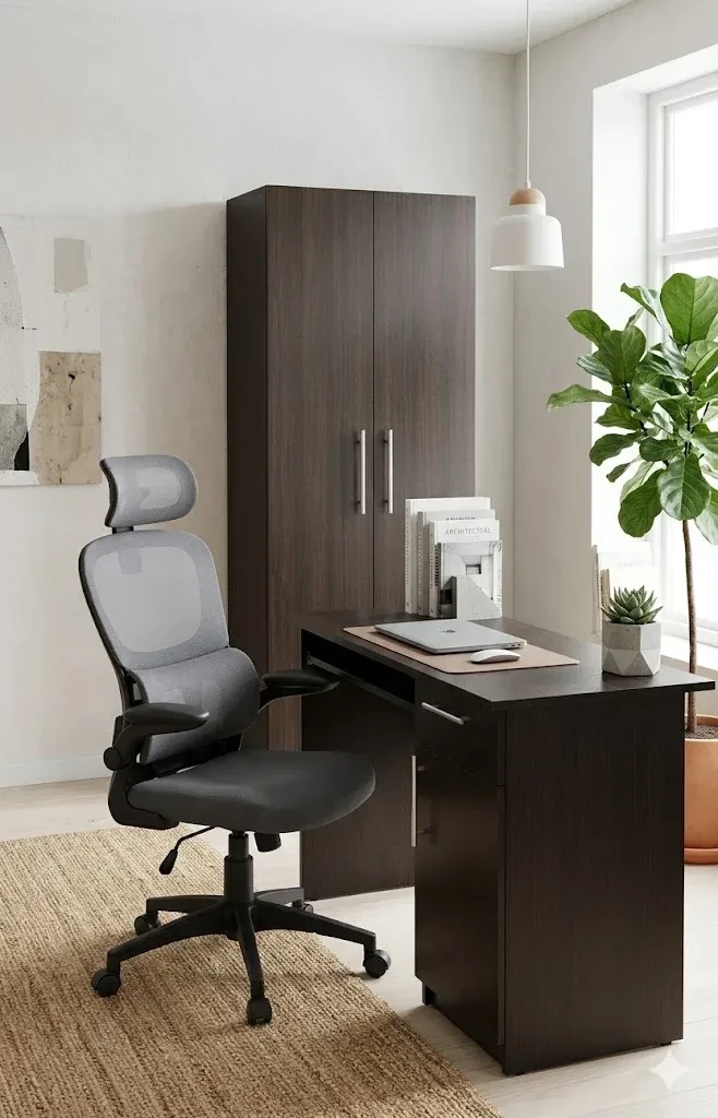 Dulap cu rafturi 2 uși venghe - 600*340*1900mm 2