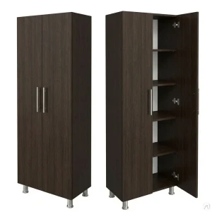 Dulap cu rafturi 2 uși venghe - 600*340*1900mm
