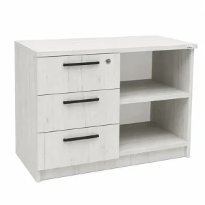 Dulap imprimanta cu sertare stejar alb - 720*380*530mm