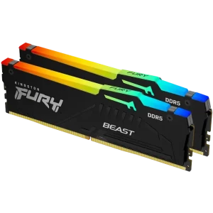 Оперативная память Kingston FURY Beast RGB, DDR5 SDRAM, 5600 МГц, 128ГБ, KF556C36BBEAK2-128