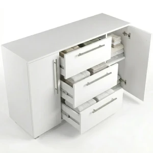 Comoda madrid 3 sertare alb - 1200mm Thumbnail 4