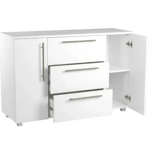 Comoda madrid 3 sertare alb - 1200mm
