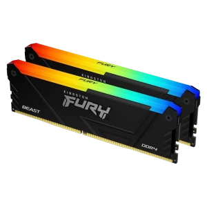 Оперативная память Kingston FURY Beast RGB, DDR4 SDRAM, 3200 МГц, 32 Гб, KF432C16BB12AK2/32