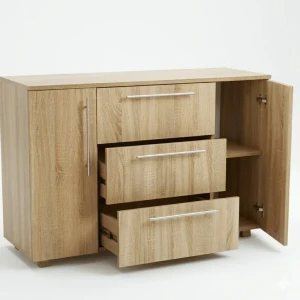 Comoda madrid 3 sertare sonoma - 1200mm