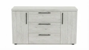 Comoda madrid 3 sertare stejar alb - 1200mm
