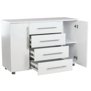 Comoda madrid 4 sertare alb - 1200mm