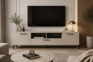 Comoda tv martello cashmere mânere negre dublă - 1800mm Thumbnail 3