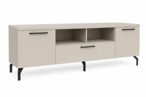 Comoda tv martello cashmere mânere negre dublă - 1800mm