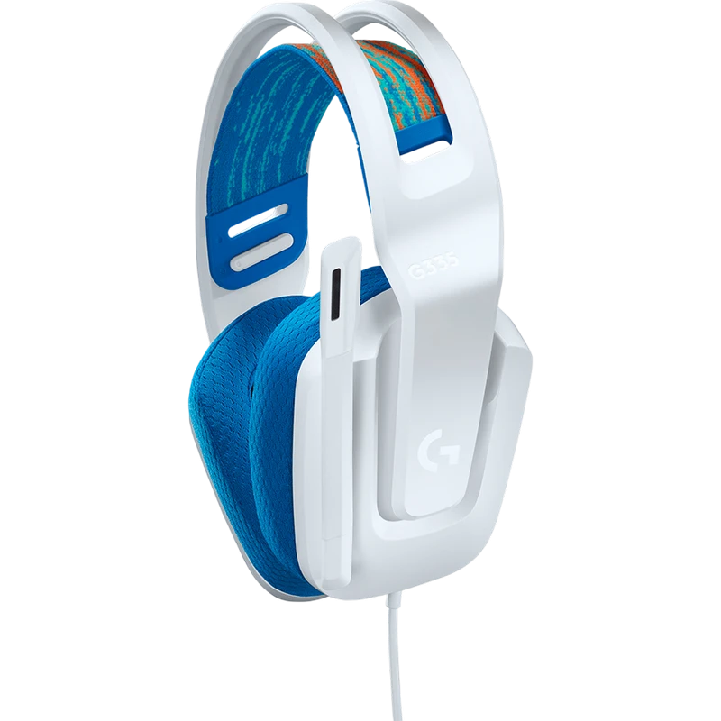 Игровая гарнитура logitech g335, проводной аналоговый, белый 3