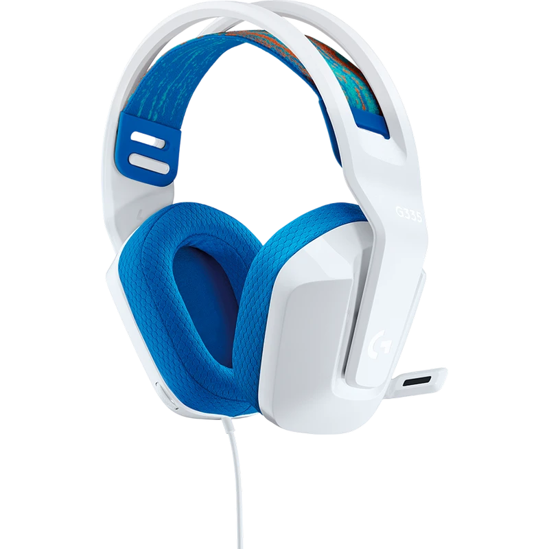 Игровая гарнитура logitech g335, проводной аналоговый, белый 6