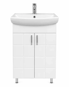 Dulap baie domino alb (cl) cu 2 uși - 500mm